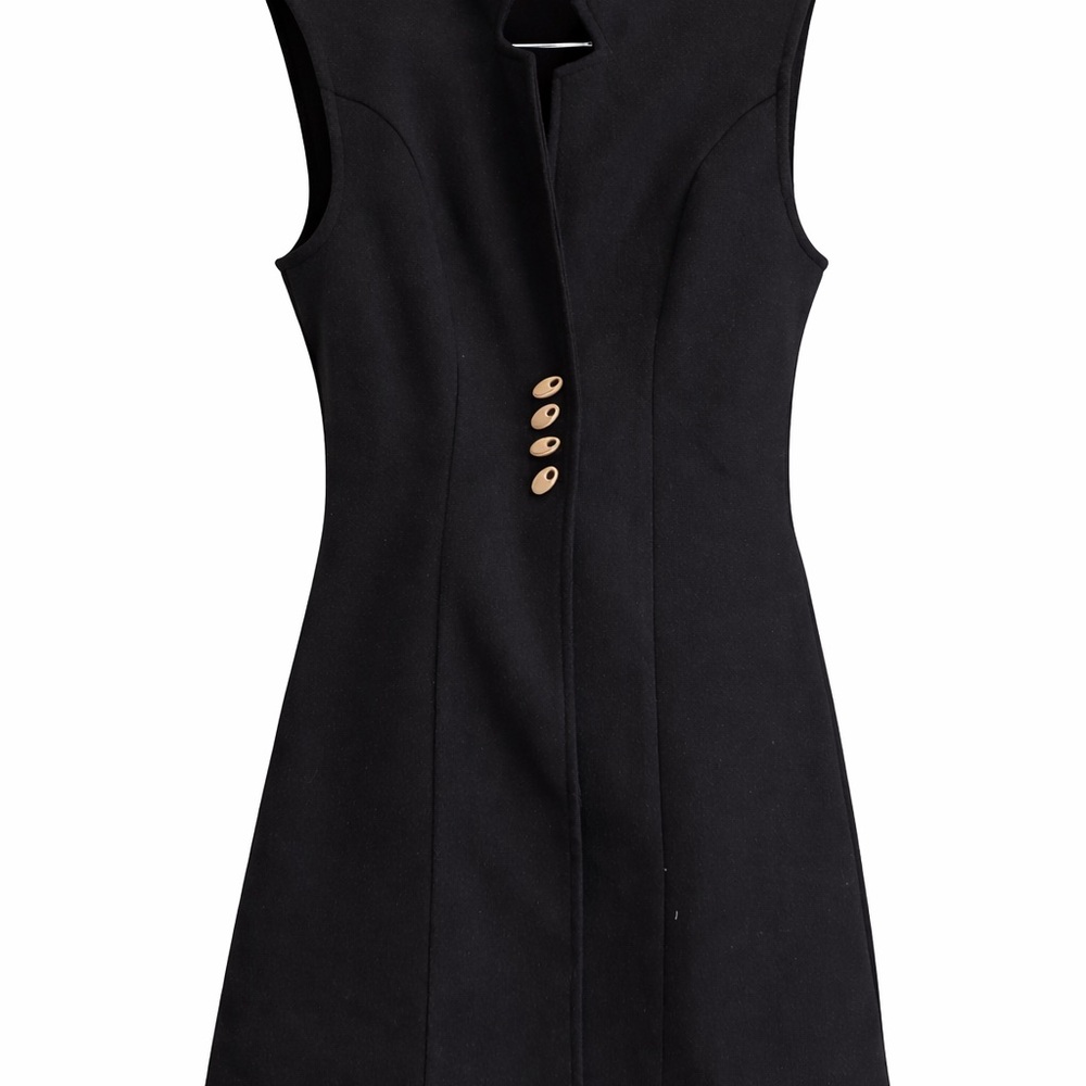 SHEIN Clasi Solid Button Front Vest